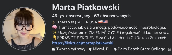 Profil na Facebooku - 45 tys. obserwujących